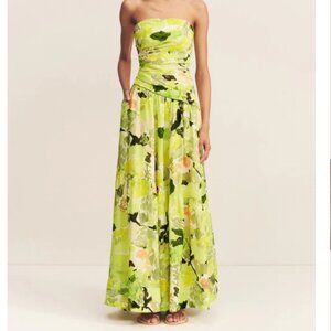 NWT Shona Joy Roscoe Tiered Strapless Maxi Dress sz 4
